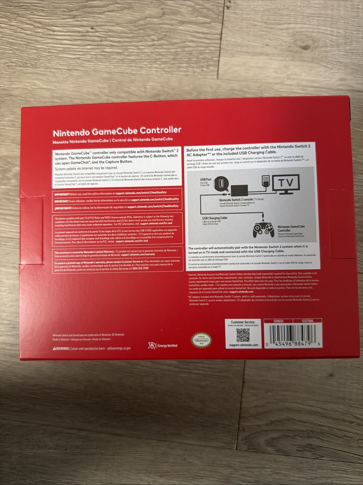 Nintendo Switch 2 GameCube Controller - New/Unopened USA OEM