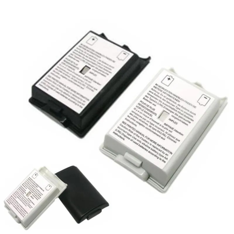 5 X AA Battery Back Cover Case Shell Pack For Xbox 360 Wireless Controller Black