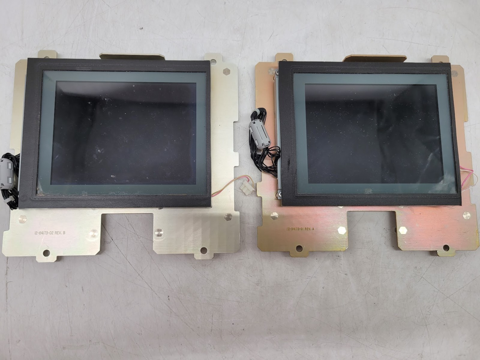 Lot of 2 sharp LCD Screen Display Panel 12-64173-01 rev.A ans 1264173-02-REV.B