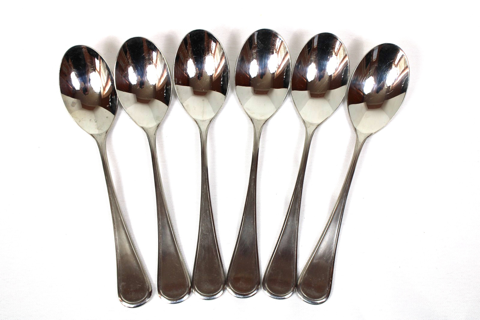 Towle CONTOUR Supreme Cutlery Stainless Gloss Flatware Japan 6x Place/Soup Spoon