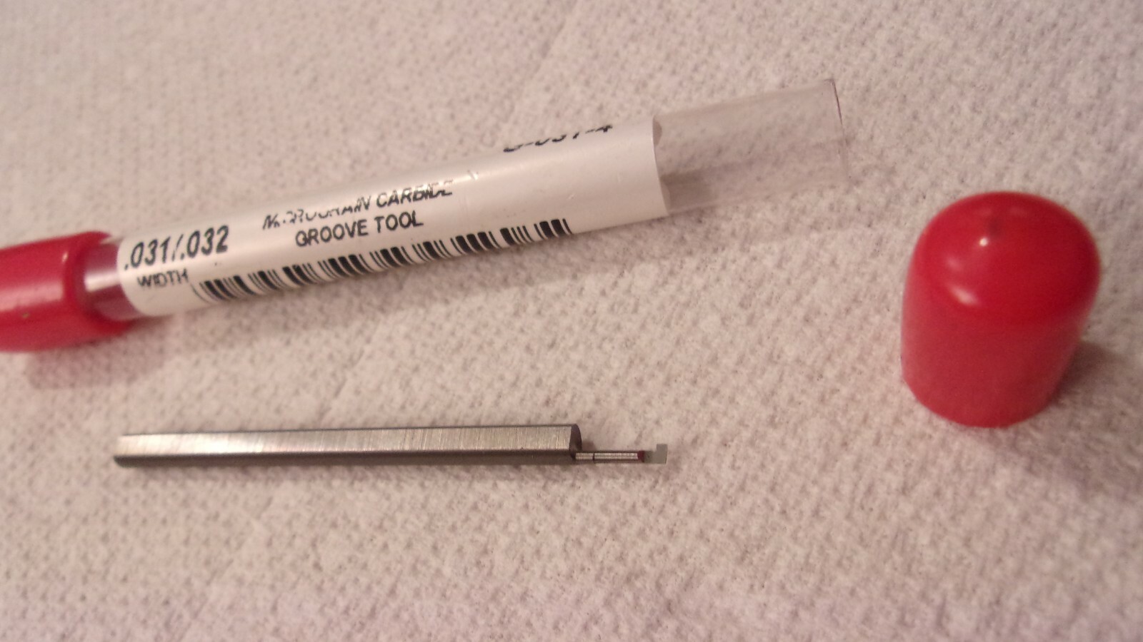 1/8" Shank x 2"long Carbide .031/.032" Grooving Boring Bar, Internal Tool