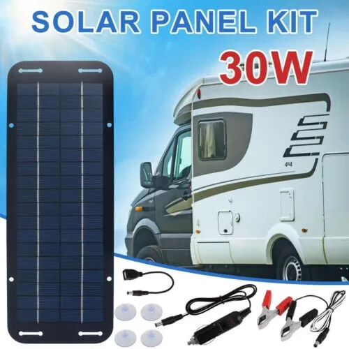 Portable Solar Powered Charger Kit with 4 Suction Cups, High-Efficiency charger