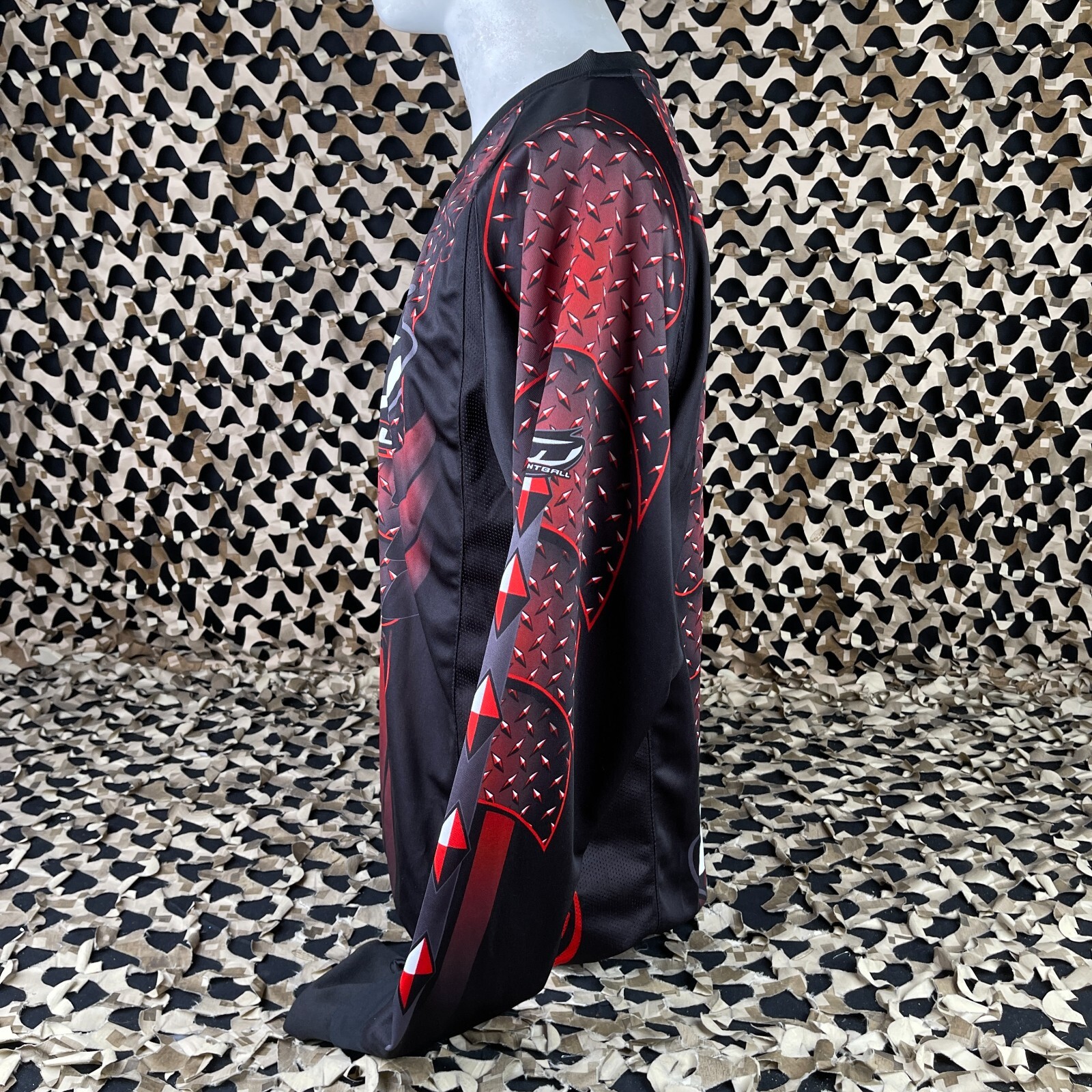 NEW JT Diamond Plate Paintball Jersey - Red - Small