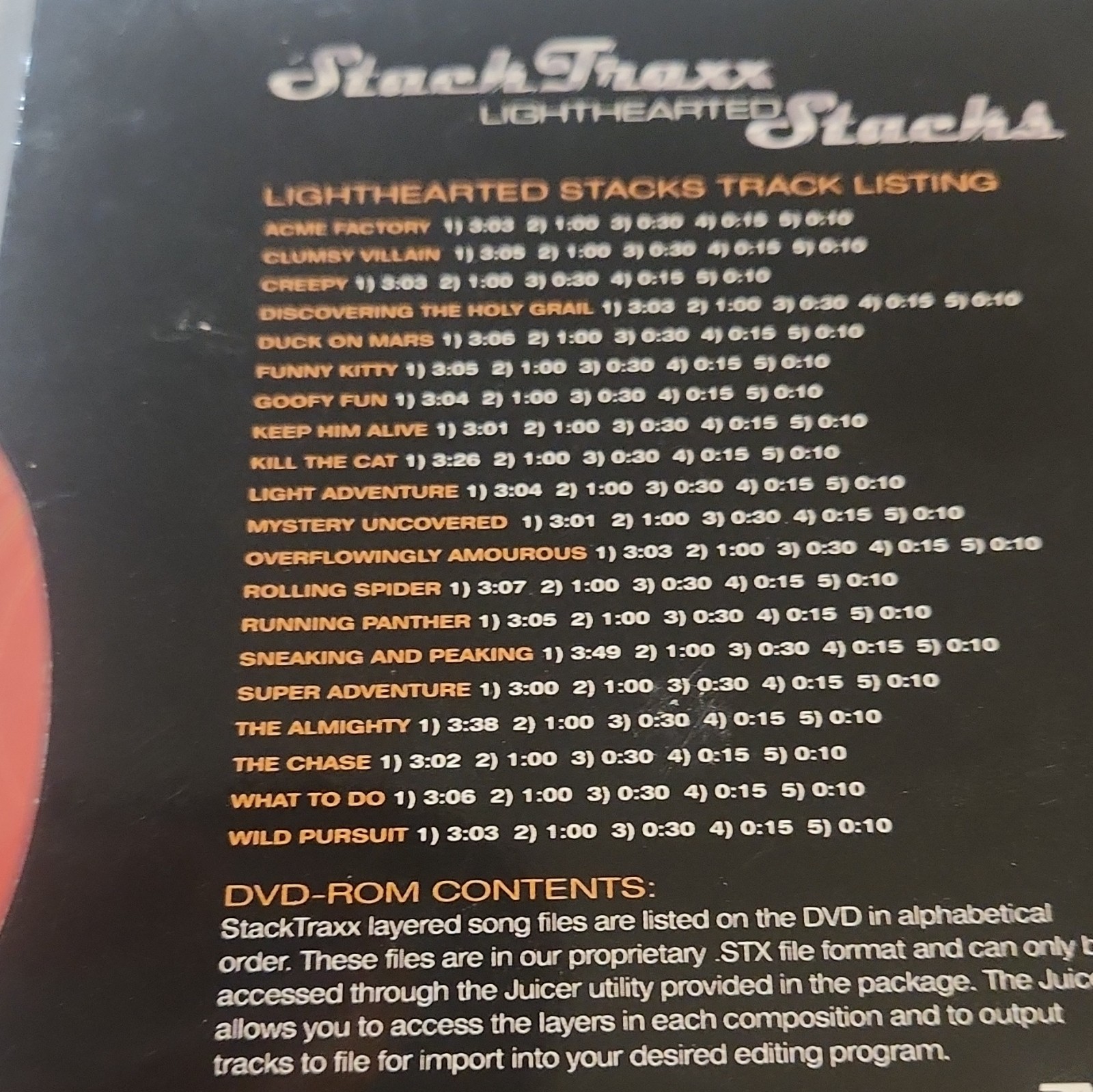 Digital Juice StackTraxx Lighthearted Stacks Layered Music DVD-ROM Windows