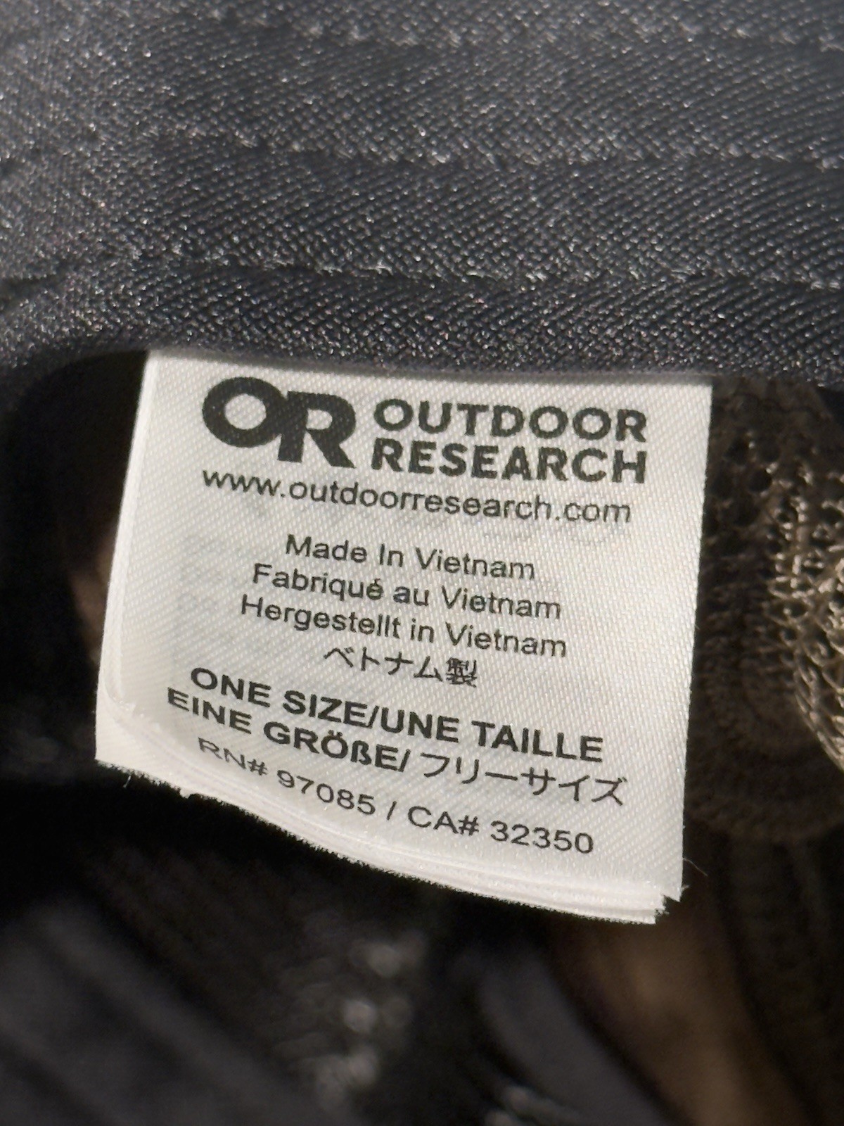 Outdoor Research Baseball Cap Mesh Fabric Brown Black Adjustable Hat