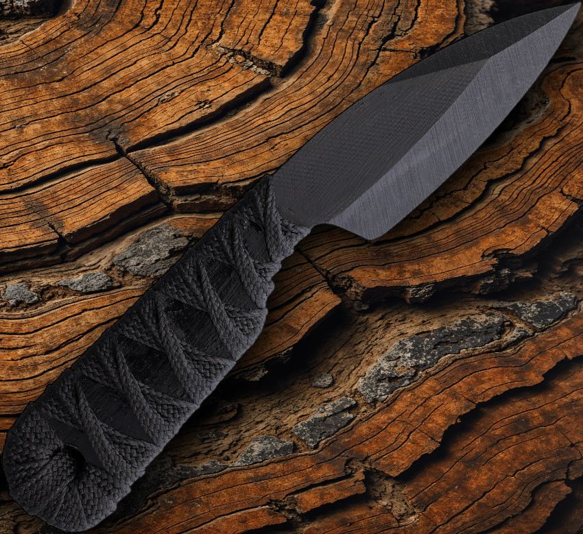 Revenant Corps SPC Fixed Knife 2.75" Black G10 Construction/Wrapped Handle 008