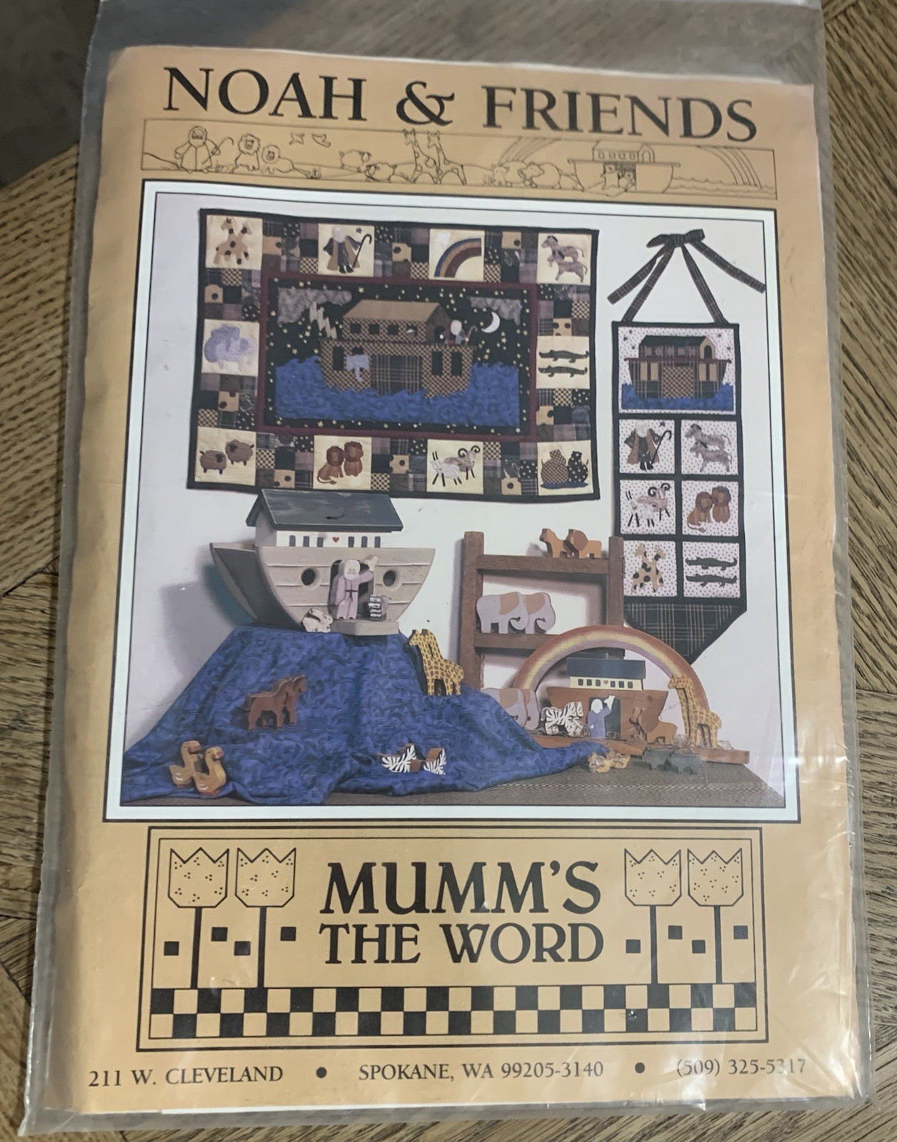 Mumms The Word NOAH & FRIENDS Wall Quilt PATTERN Uncut
