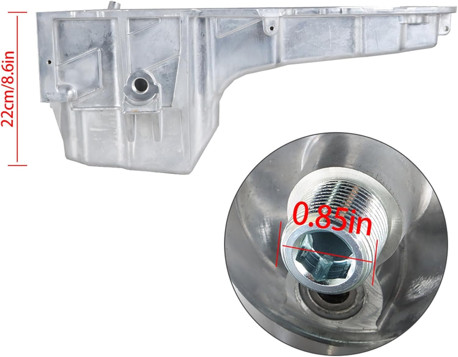 Engine Low Profile Oil Pan Retro Replacement for Silverado 1500 2001-2006
