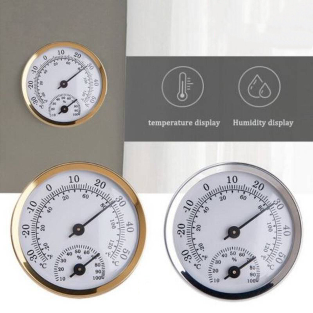 Analog Thermometer Hygrometer Mini Humidity Meter Gauge Temperature Room Indoor