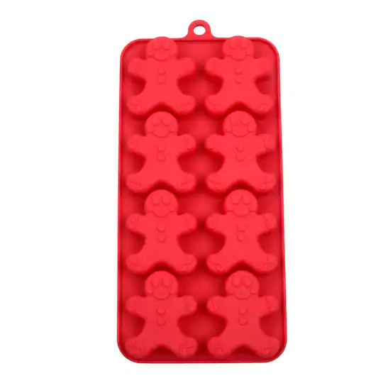 Celebrate It Silicone Ice Cube Tray / Treat Mold Bakeware - Gingerbread - New