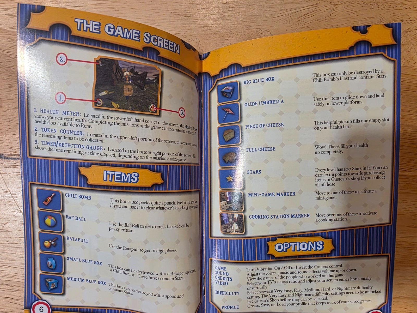 Ratatouille PlayStation 2 PS2 Instruction Manual Only