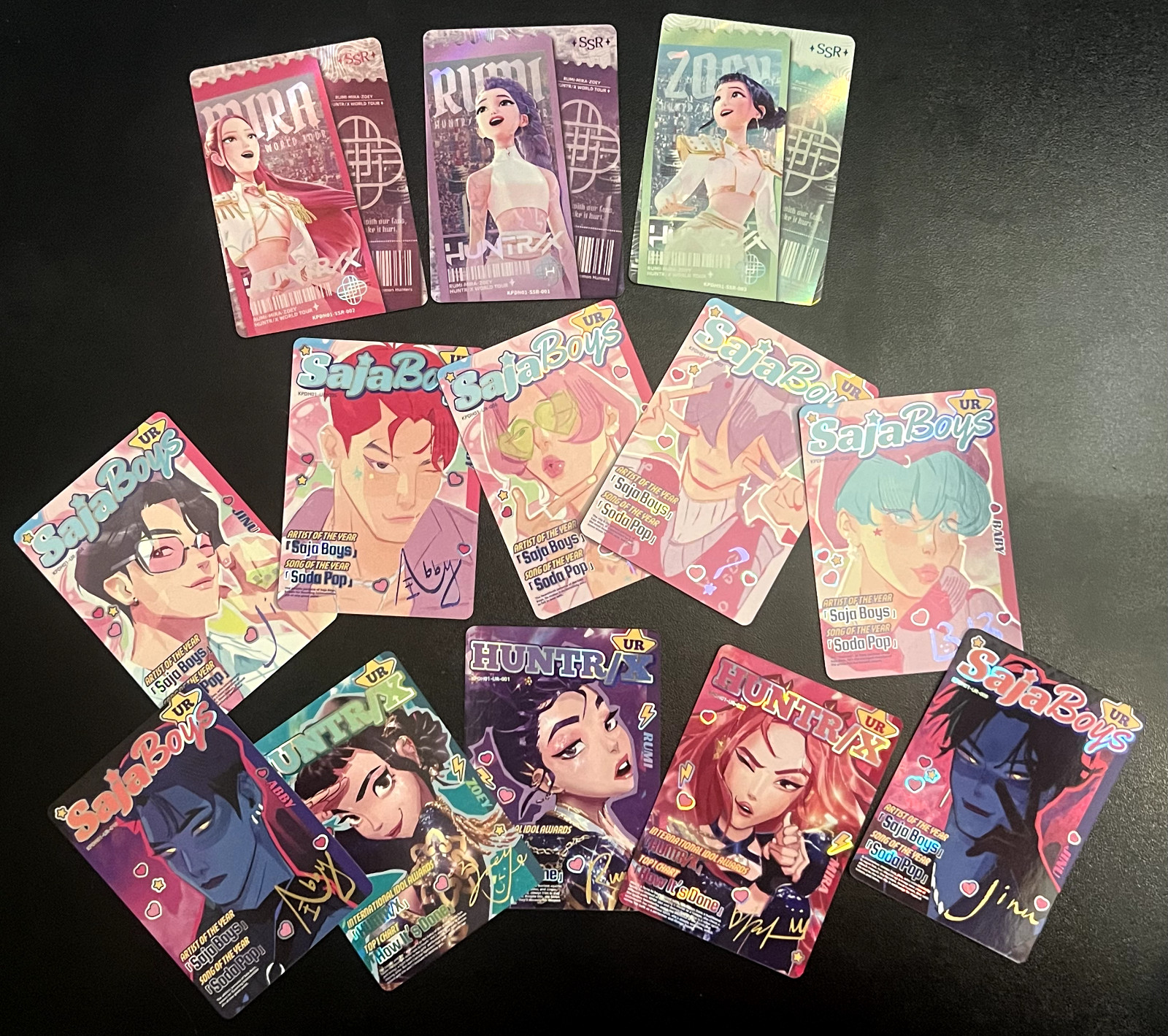 Kayou KPop Demon Hunters (SP, LR, UR, TR, QR, HR, SSR, SR) *CHOOSE YOUR CARDS*