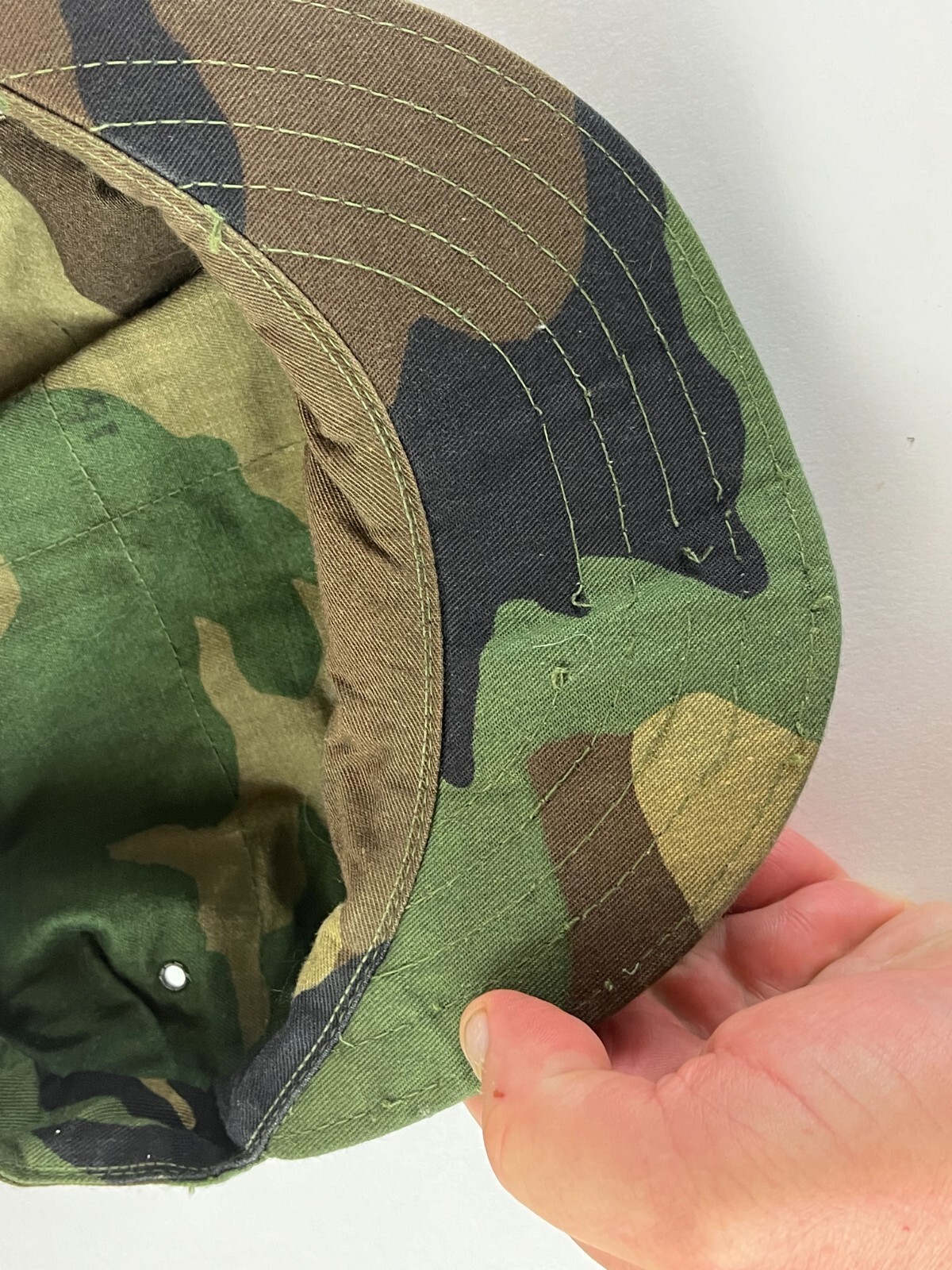 Genuine Camouflage Military Cap Hat Typer II 2 Utility Woodland DLA100 81c3422