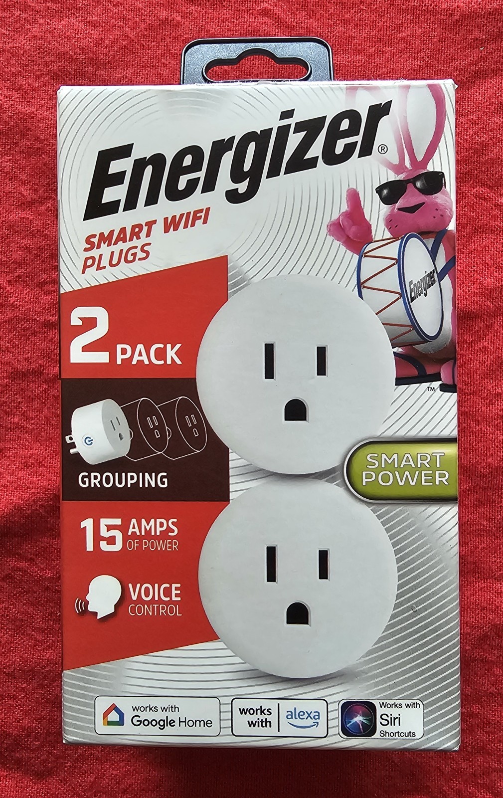Energizer Connect Smart WiFi Plug 2 Pack EIX3-1003-PP2 Alexa Google New OB