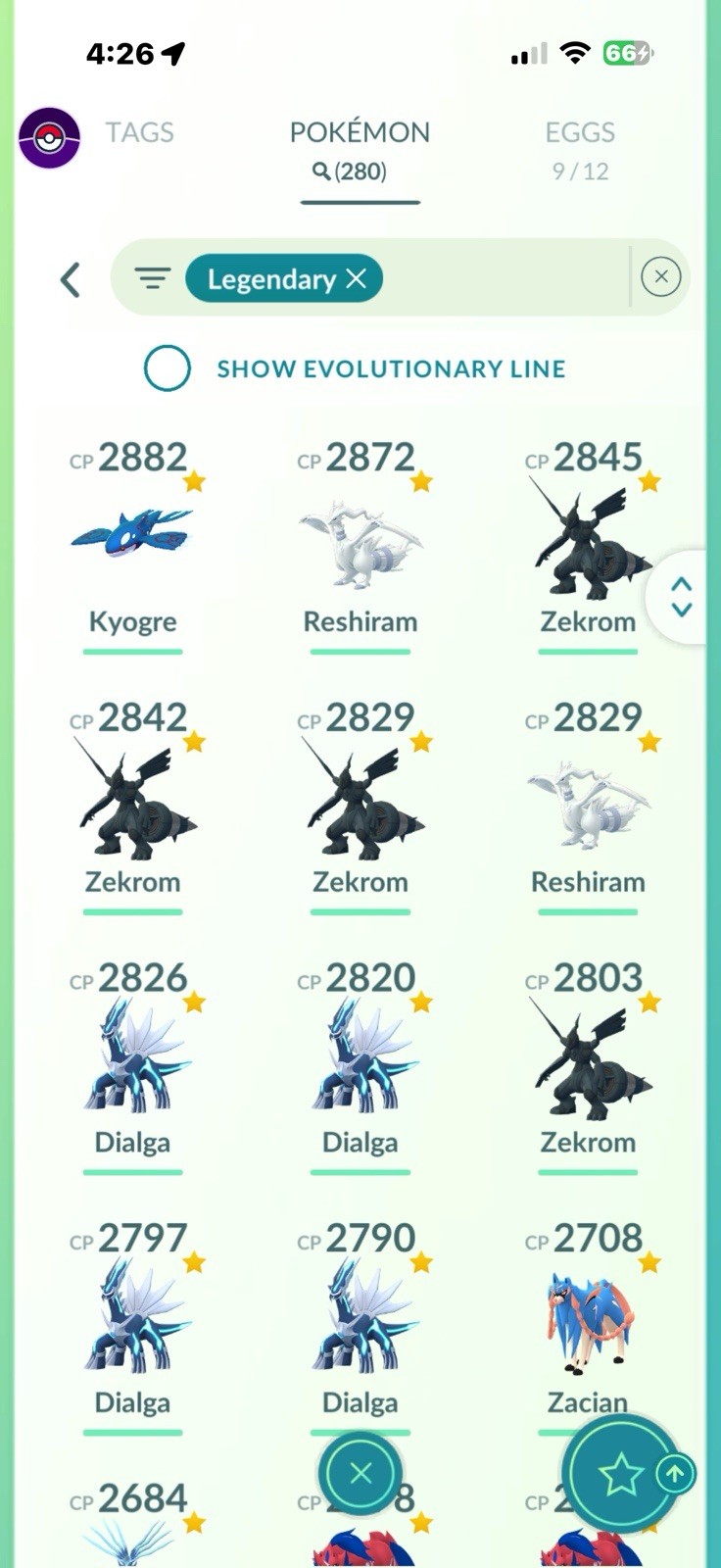Pokémon GO Level 73 Game Account Legendary Shiny Pokémon Collection