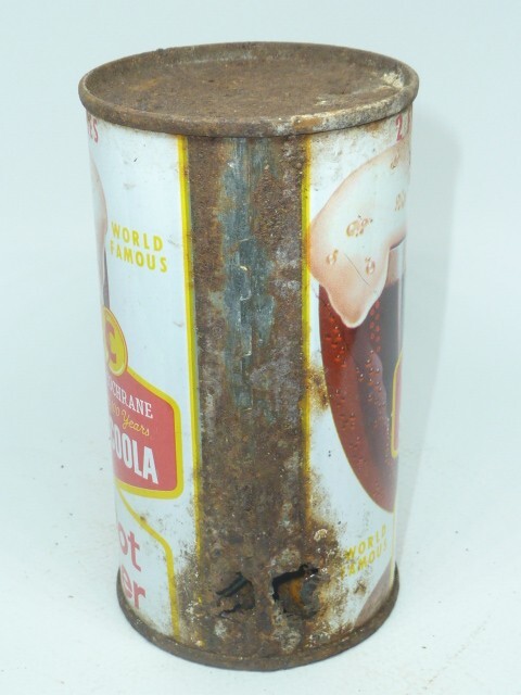 Empty Top Opened 12oz C & C Super Coola Root Beer Flat Top