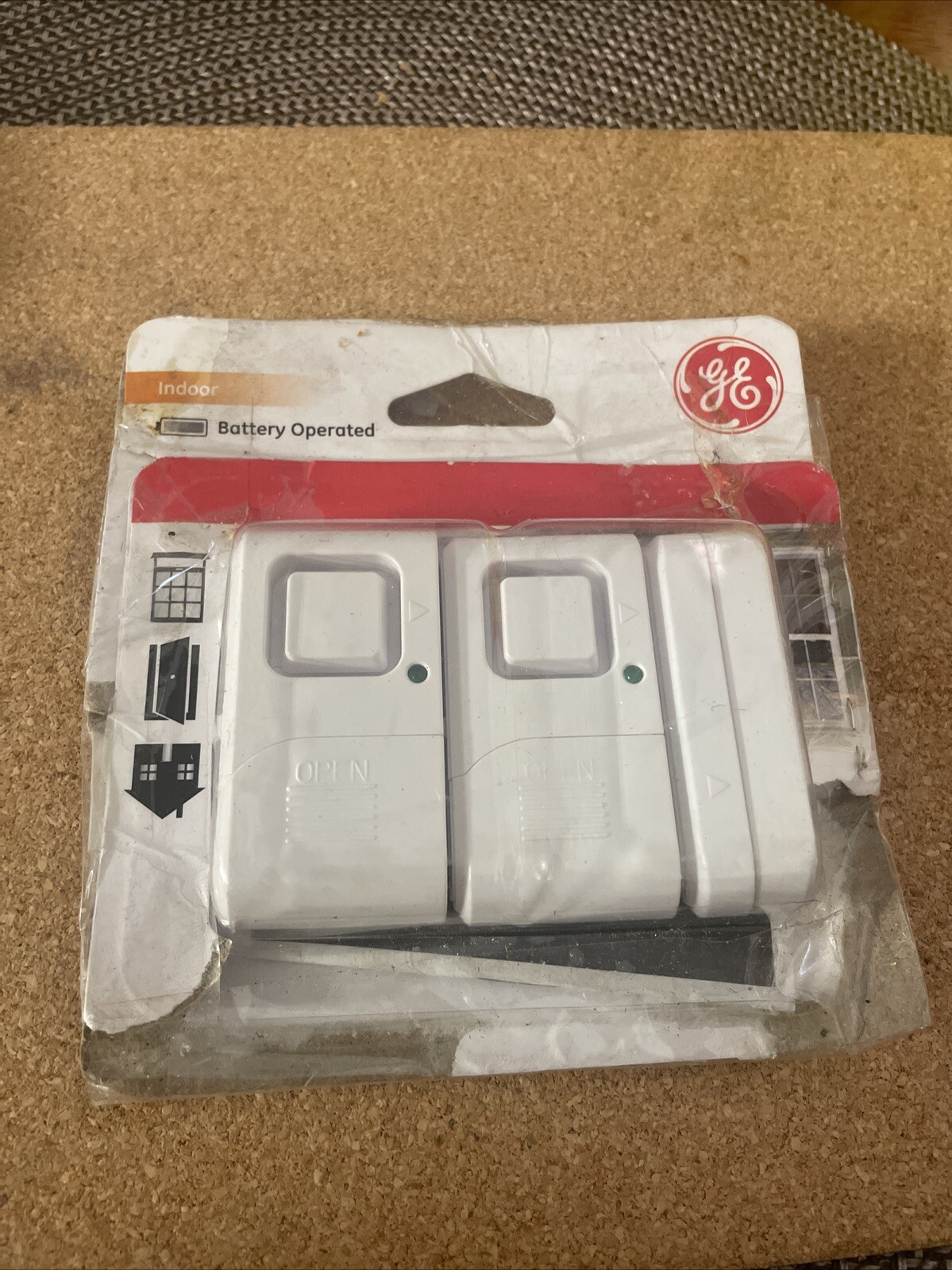 GE - 2 Indoor Window Door Alarm Sensor Model # 36019