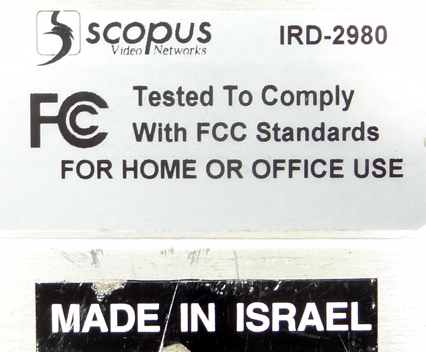 Scopus IRD-2980 Professional Receiver Decoder
