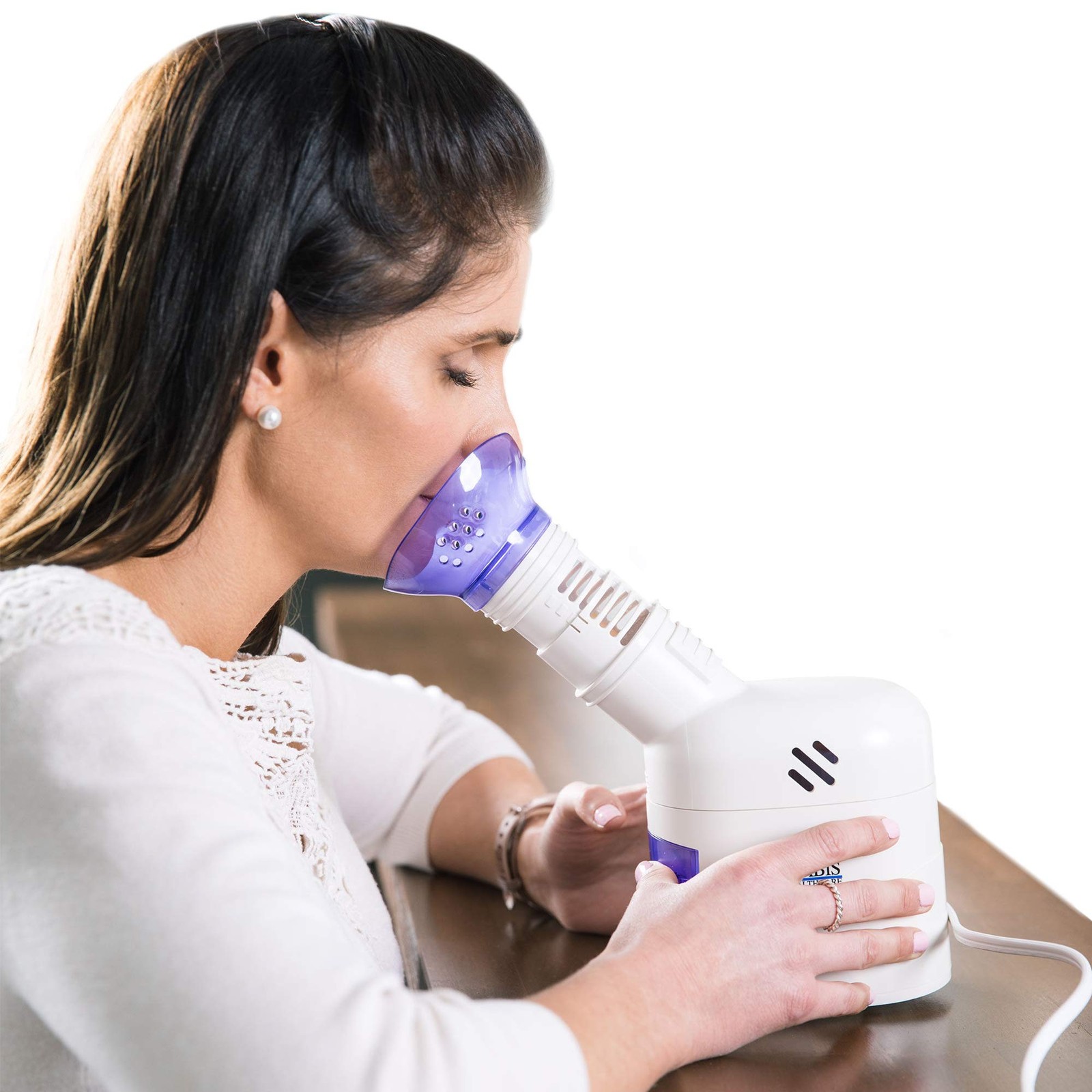 MABIS Personal Facial Steam Inhaler and Vaporizer with Aromatherapy Diffuser and