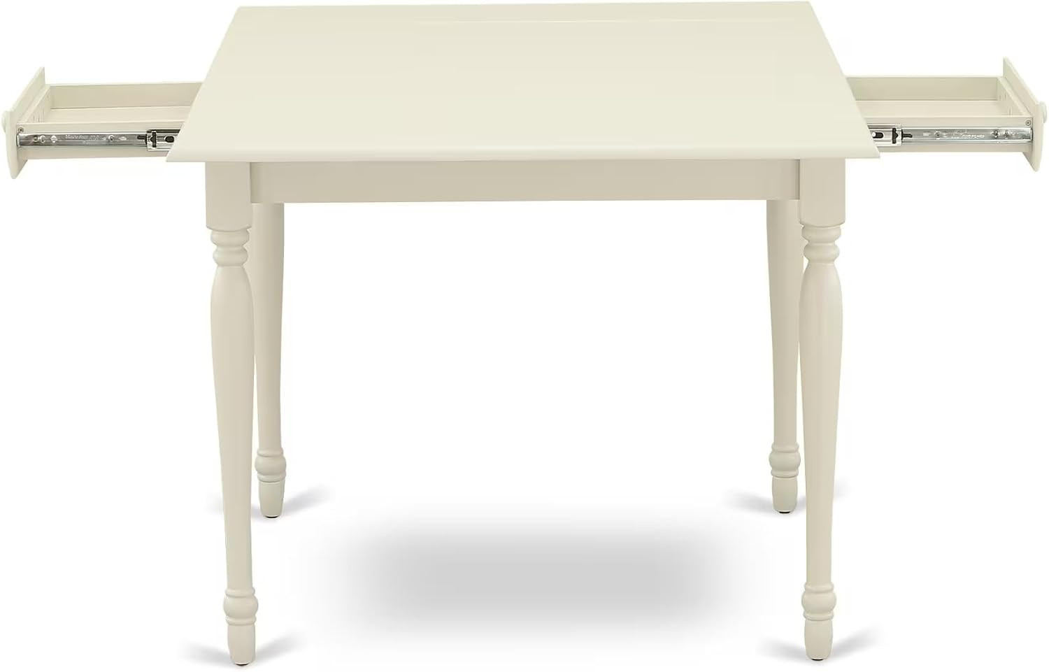 MZFL3-LWH-01 3 Piece Dining Set Contains a Rectangle Dining Room Table with Drop