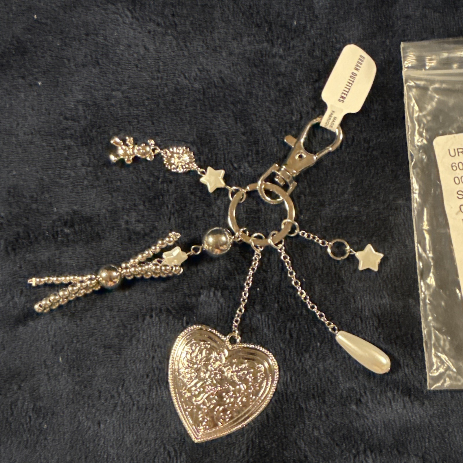UBO Urban, Outfitters Heart Star Bow Bear Keychain Key Ring Fob New Rare