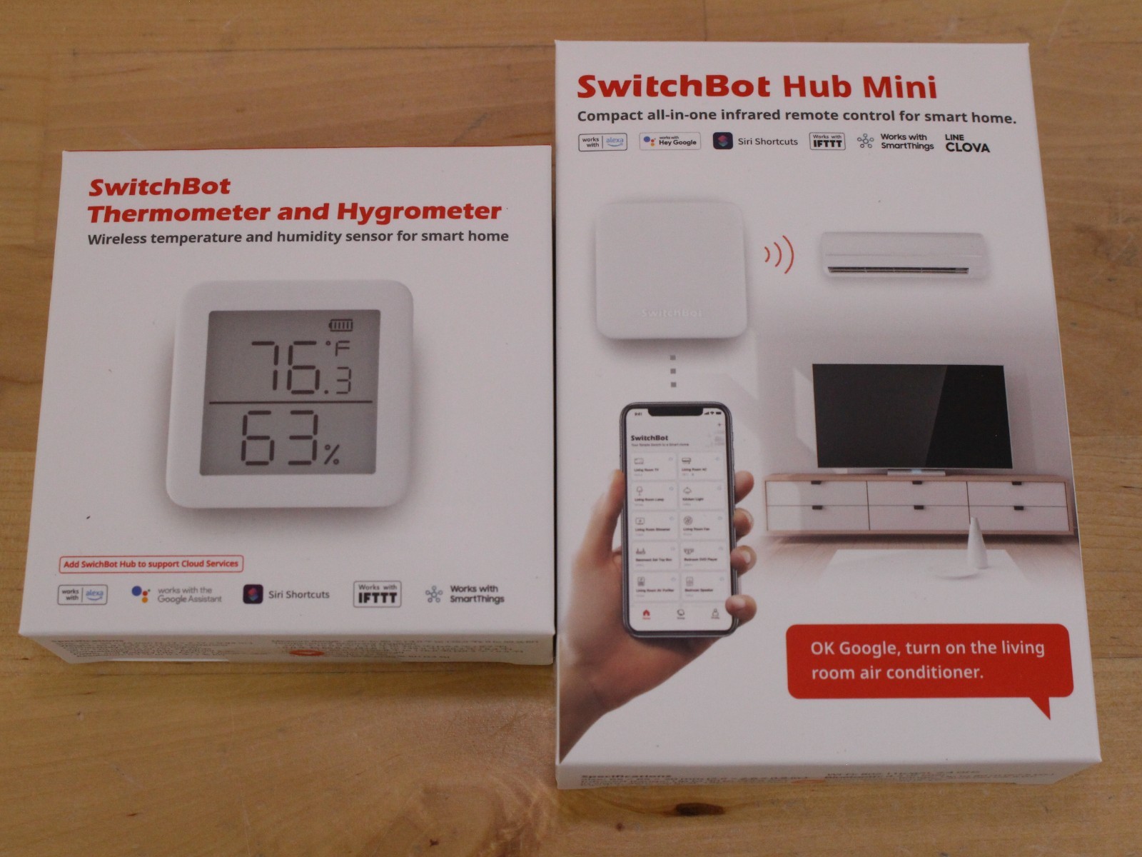 SwitchBot Thermometer Hygrometer Bluetooth Indoor Humidity Meter w/ Hub Mini