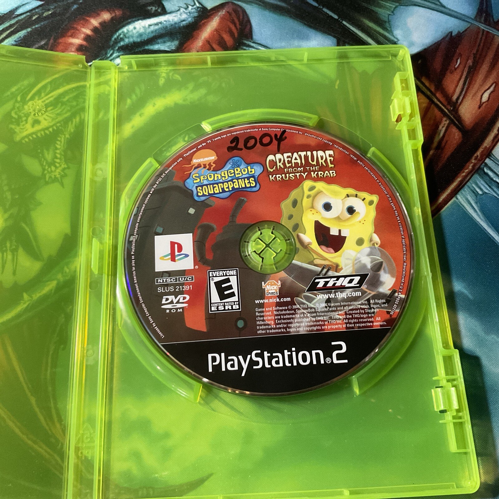 Spongebob Squarepants Creature from the Krusty Krab - PlayStation 2 Disc Only