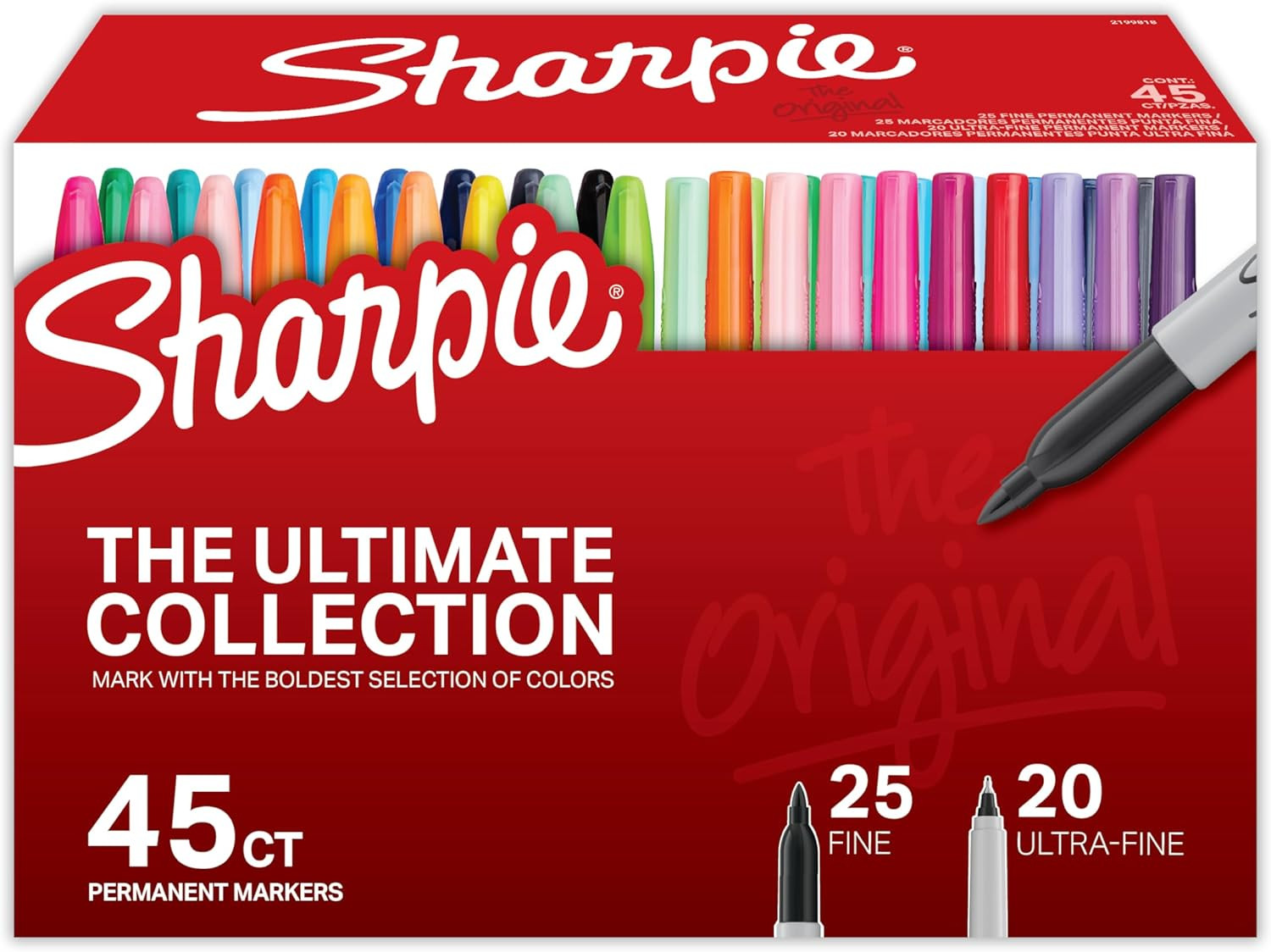 Permanent Markers, Fine and Ultra-Fine Tips, 45 Count, Ultimate Color Collection
