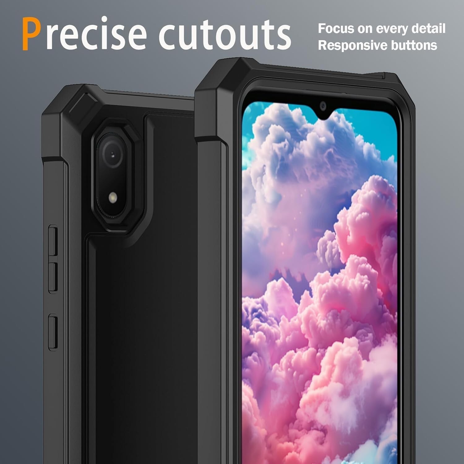 For Cloud Mobile Stratus C8 Case 2 Layer Protection Corners TPU Bumper Cover