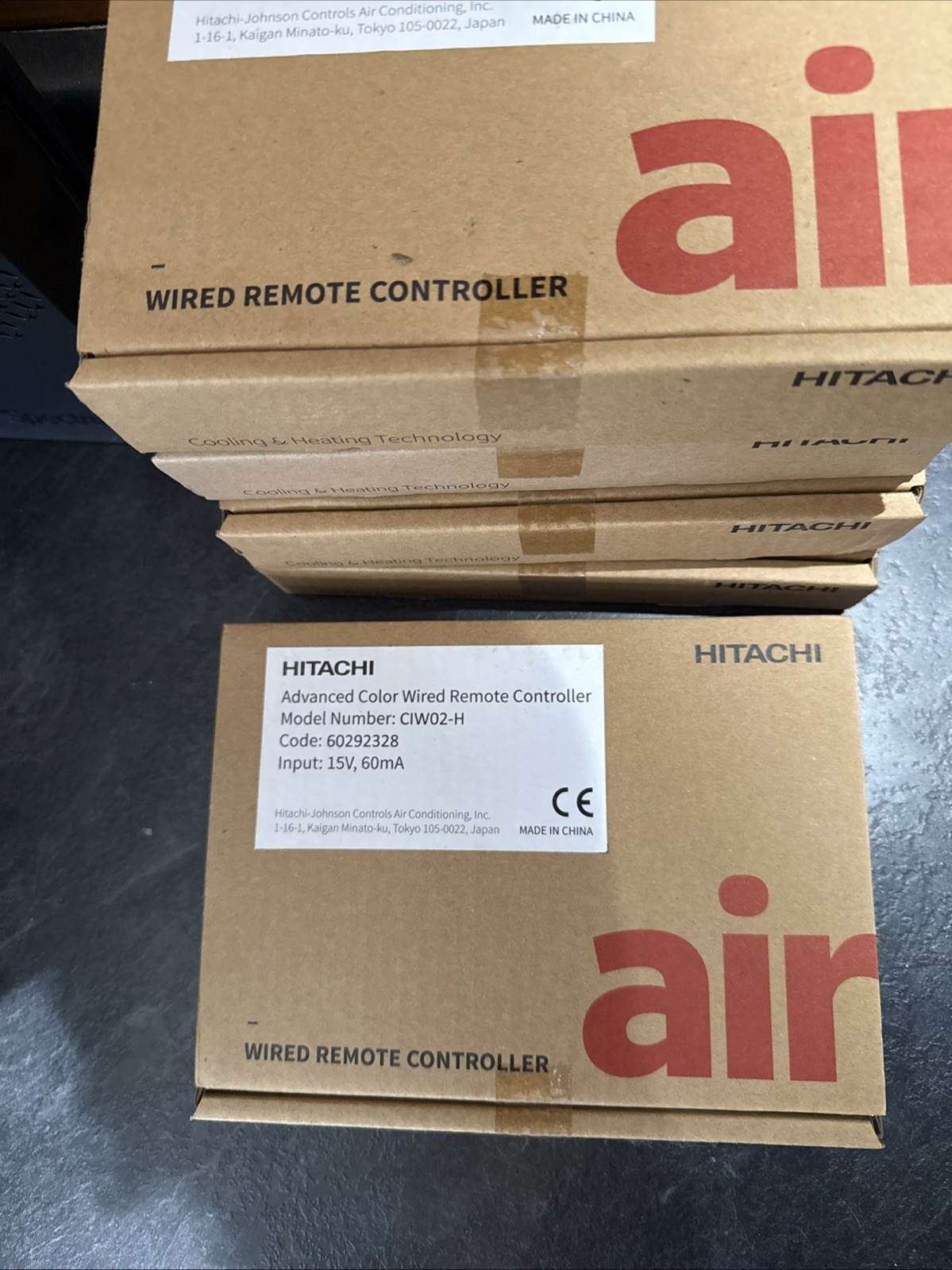 Hitachi CIW02-H Wired Remote Controller Adv Color HVAC A/C Wall Control 60292328