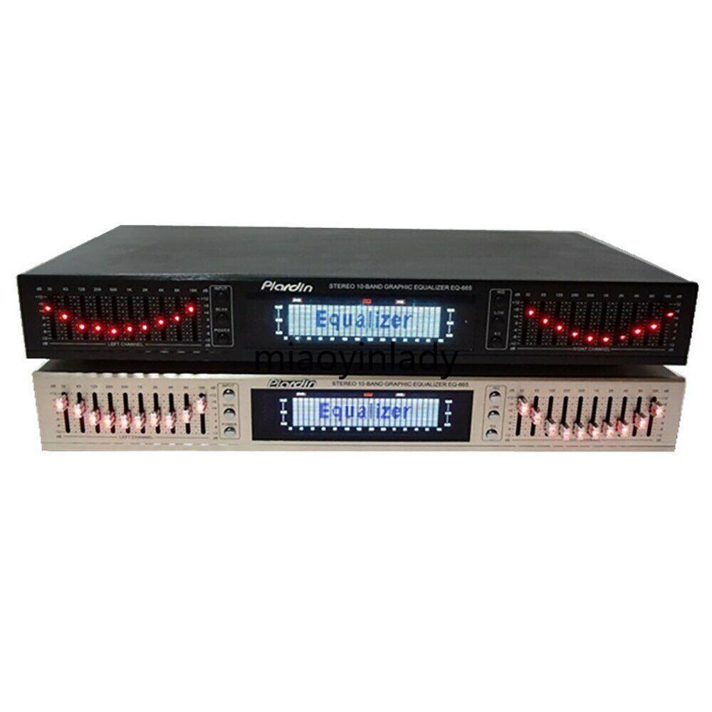 EQ665 EQ Equalizer Dual 10 BAND Stereo Treble Bass Regulation W/  Bluetooth