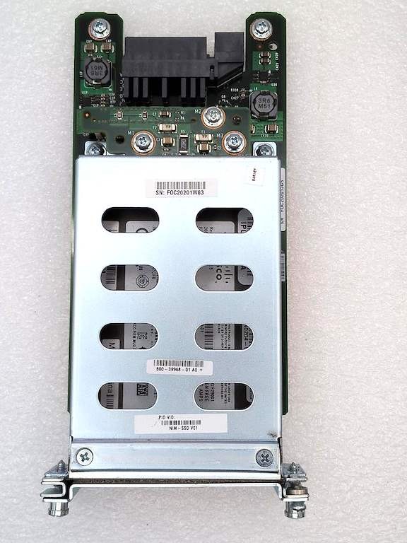 CISCO NIM-SSD NIM Carrier Card for SSD Drives W/ 200GB HD INCLUDED