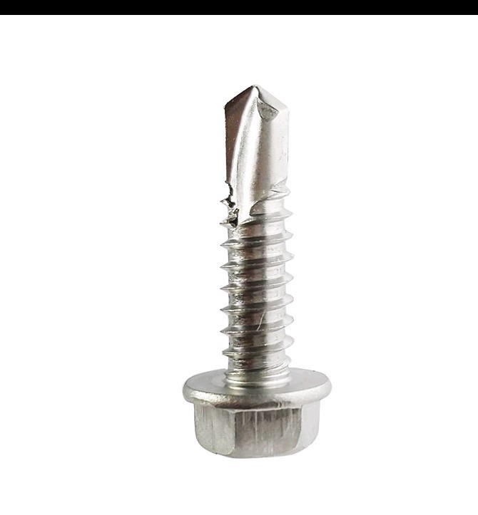 100~ 1 Inch #14Hex Washer Head Self Drilling Sheet Metal Tek