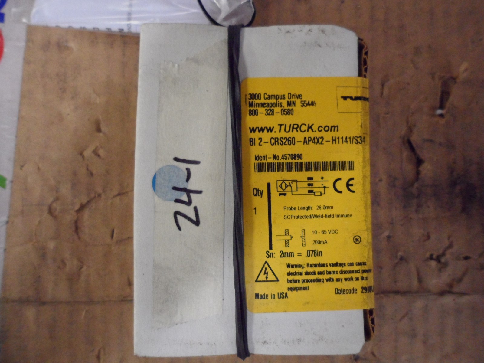New Turck B12-CRS260-AP4X2-H11411/S34 Inductive Proximity Sensors