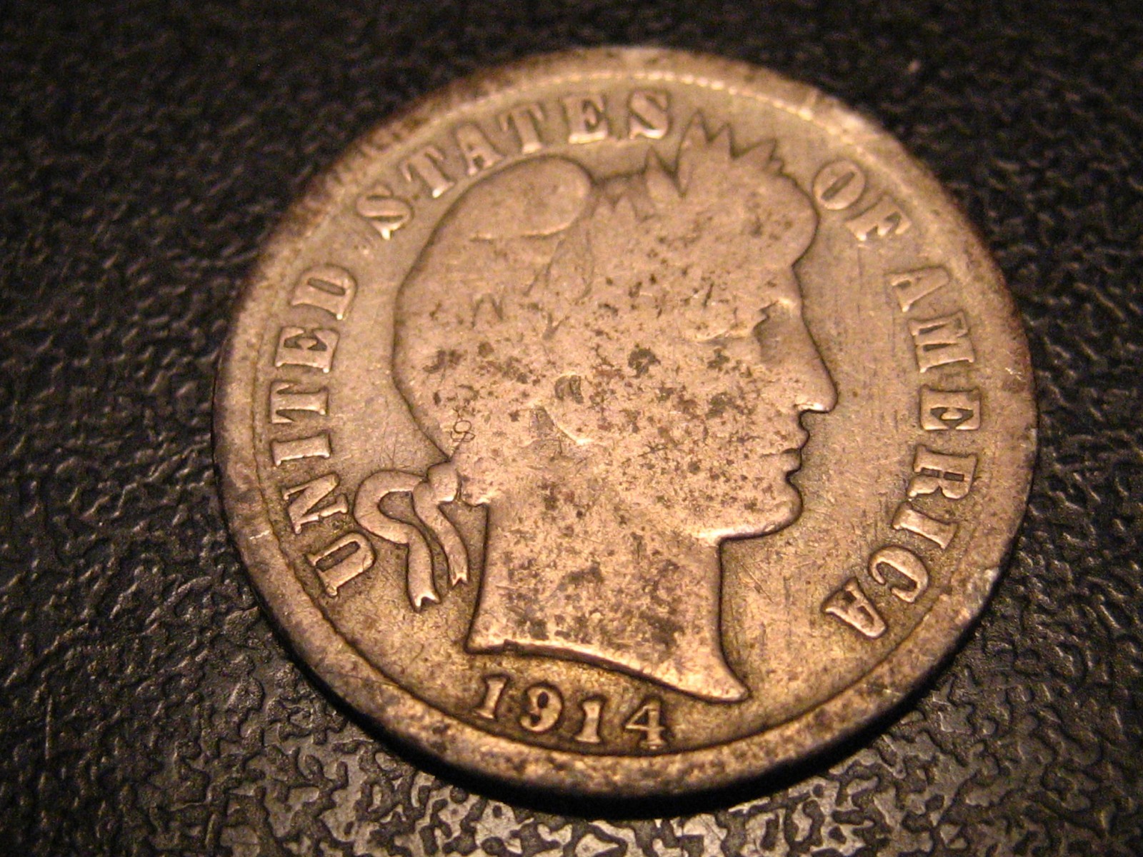 1914-S 90% Silver Barber Dime Good #1