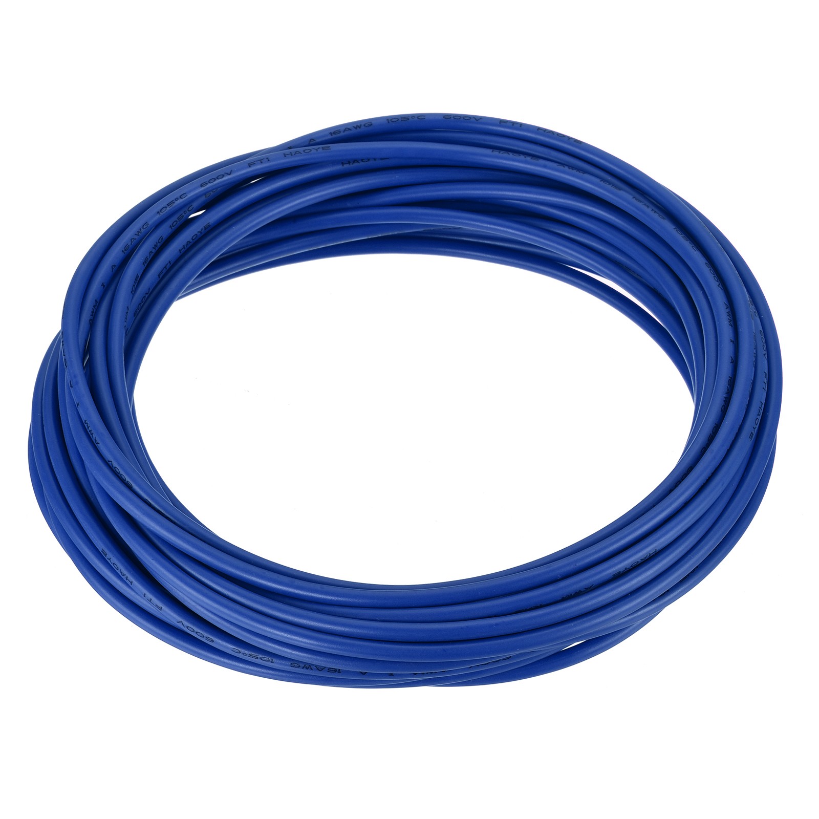 16AWG 16 Gauge Stranded Hook-Up Wire PVC Tinned Copper Wire 7.5m/25ft Blue