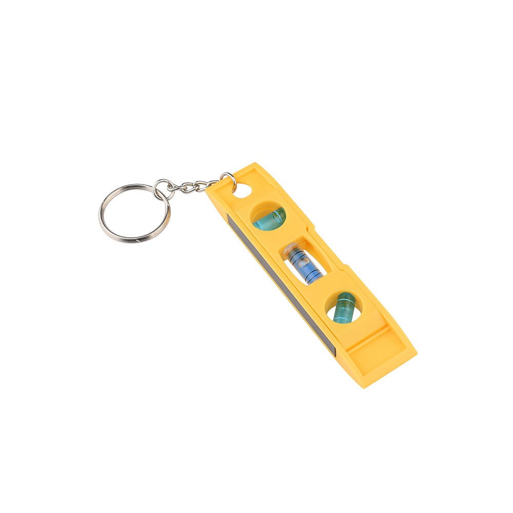 2Pcs Magnetic Bubble Level Mini Keychain Bubble Spirit Level Leveling Tool /