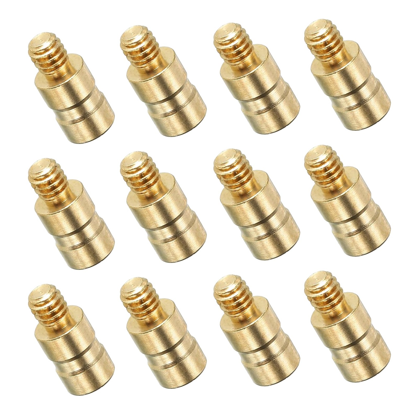 12 Pack Archery Brass Arrow Weight Bolt Copper Arrow Insert for .244 Carbon A...