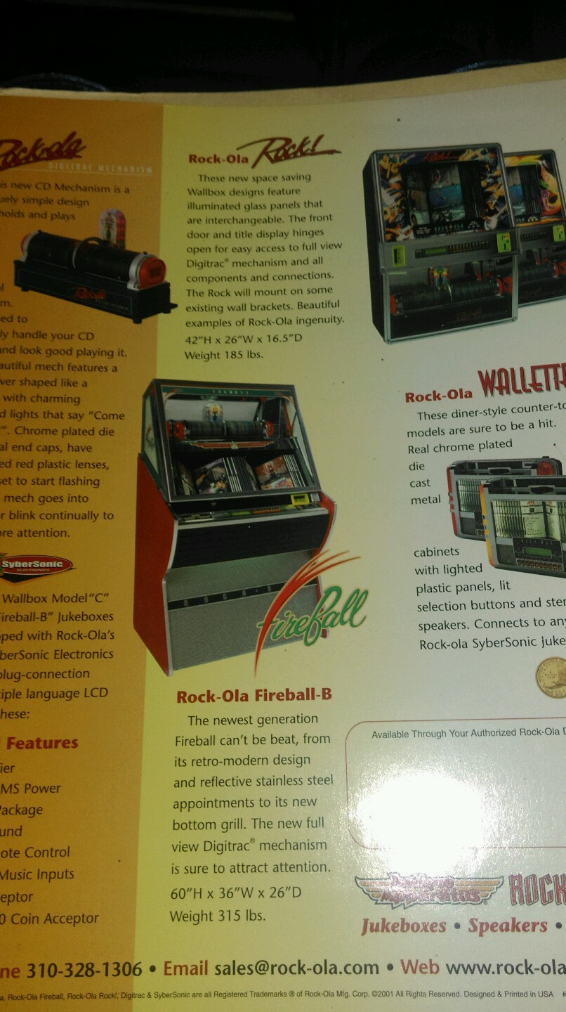 Rockola Digitrac Flyer ORIGINAL