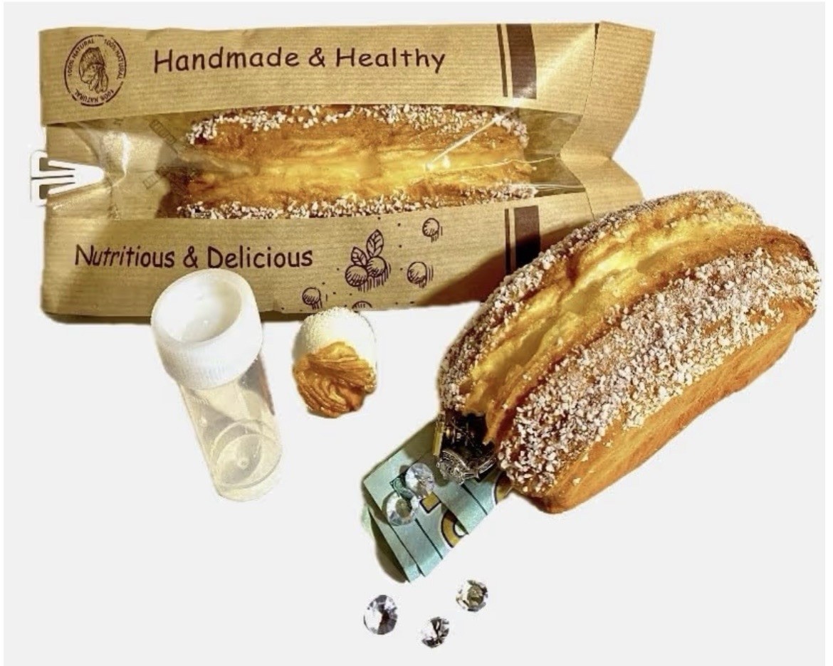 Bread Diversion Safe Security Stash Safe “squishy” (exclusive) with Bag & Bottle