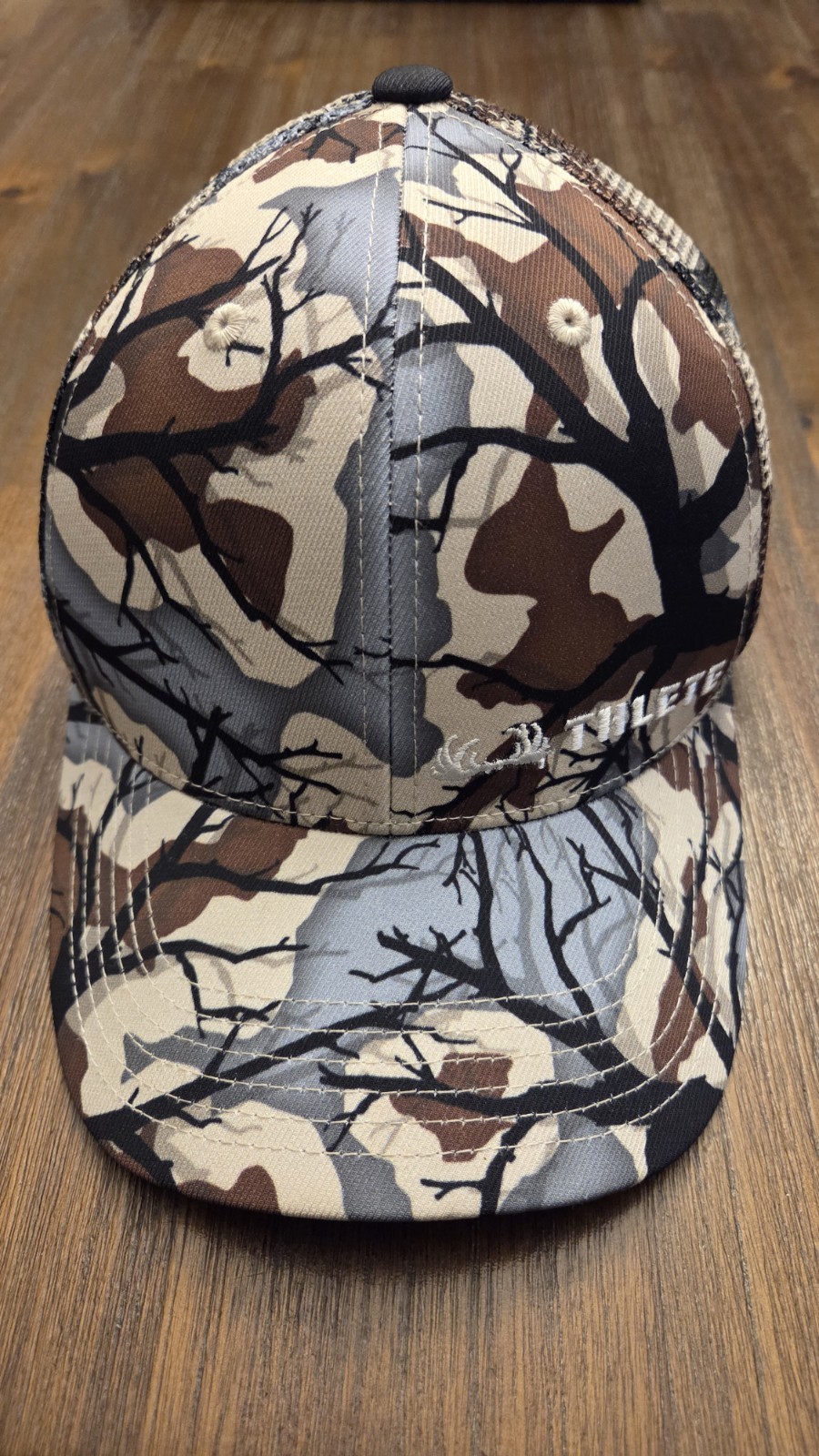 Thlete Hunting Hat Dead Fall Cap Camouflage Mesh Logo Embroidery