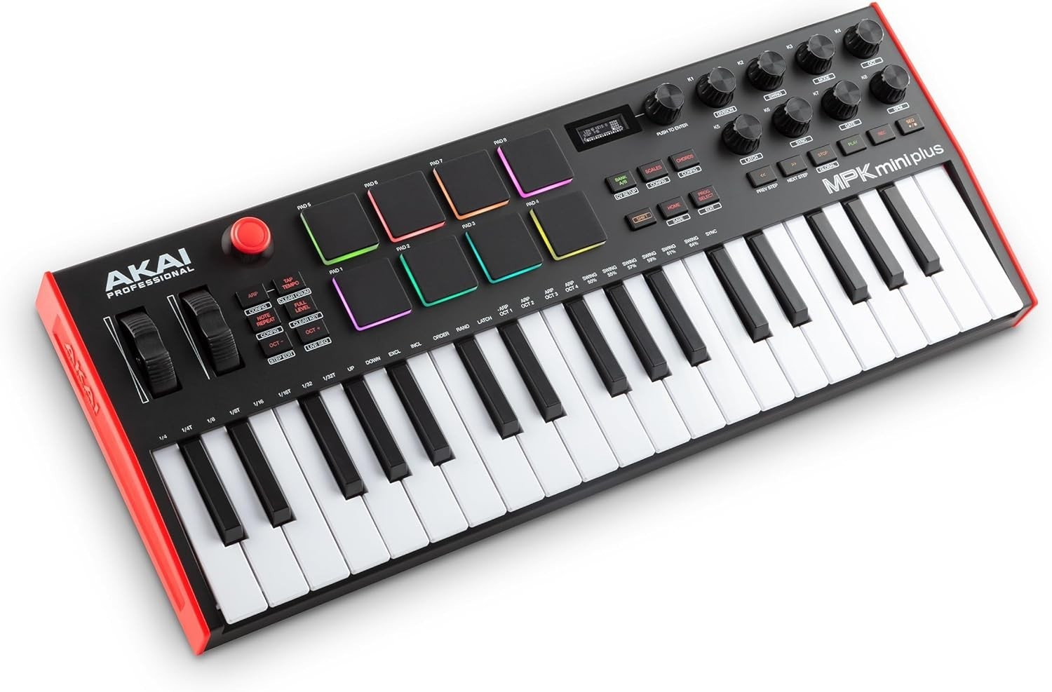 MPK Mini Plus - USB MIDI Keyboard Controller with 37 Mini Keys, 8 MPC Pads, S...