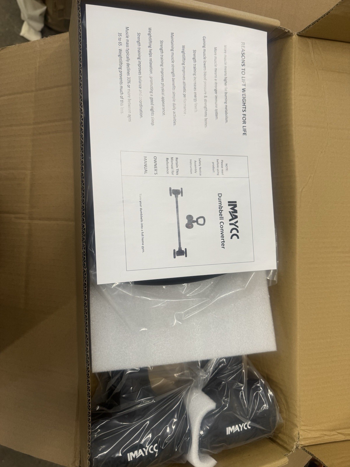 IMAYCC Dumbbell to Barbell Converter