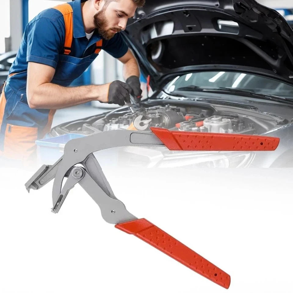 Car Clip Pliers & Trim Removal Tool, Spring-Loaded Fastener Rivet Remover