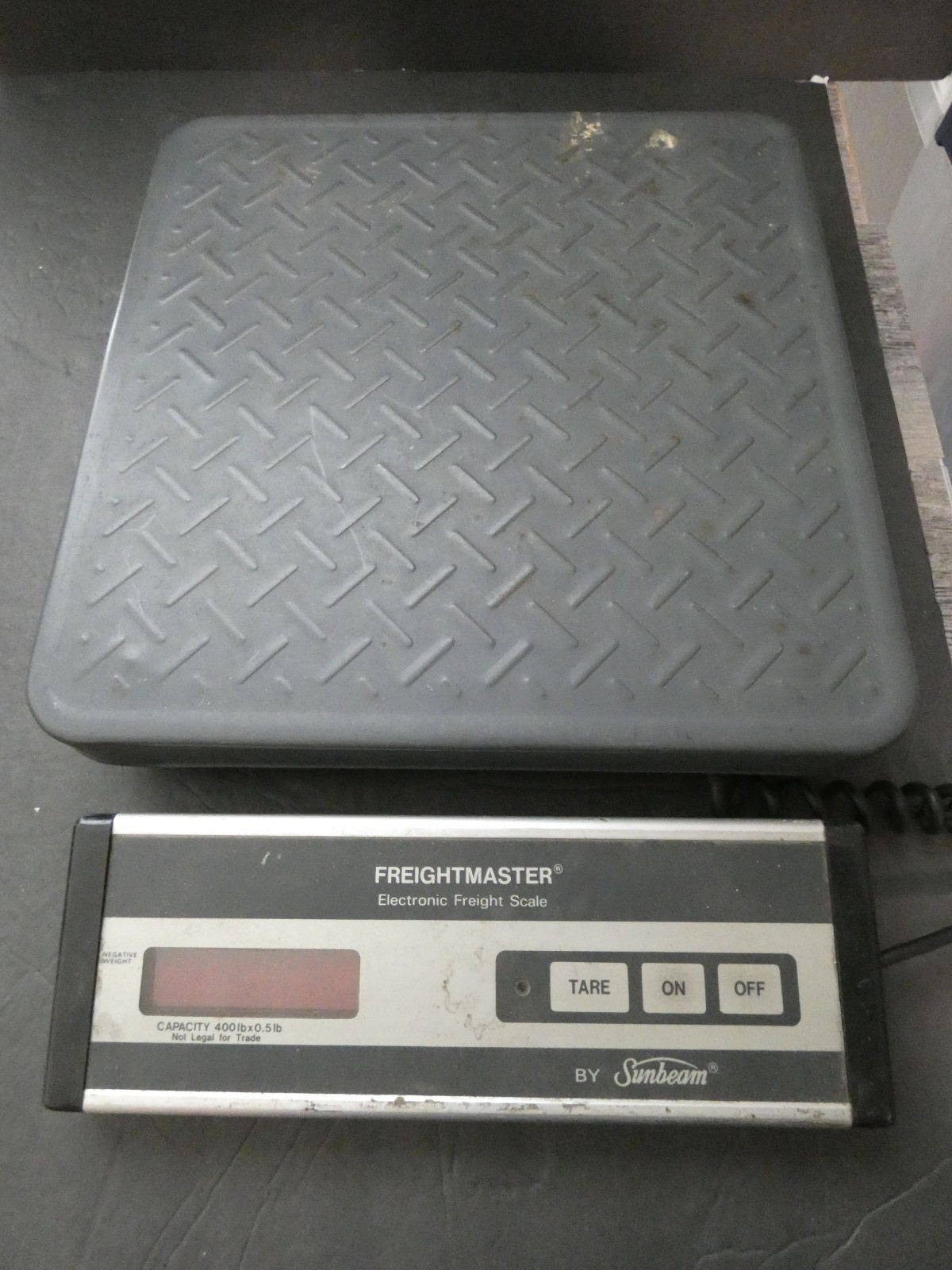SUNBEAM FREIGHTMASTER ELECTRONIC SHIPPING SCALE 400LB CAPACITY