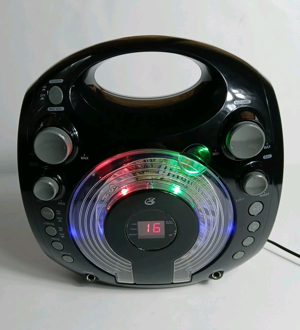 GPX Karaoke Party Machine Boombox Working With Karaoke CD