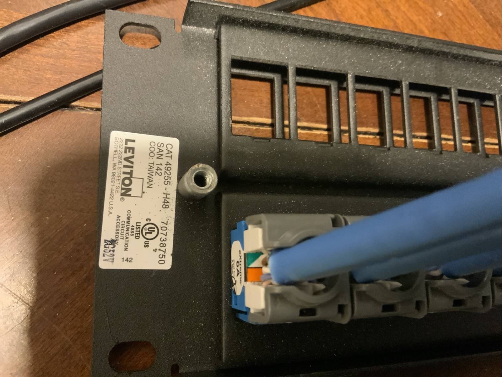 Leviton 69586-U48 - CAT 6 Universal Patch Panel - 48 Port Plus 24 Port + Quick