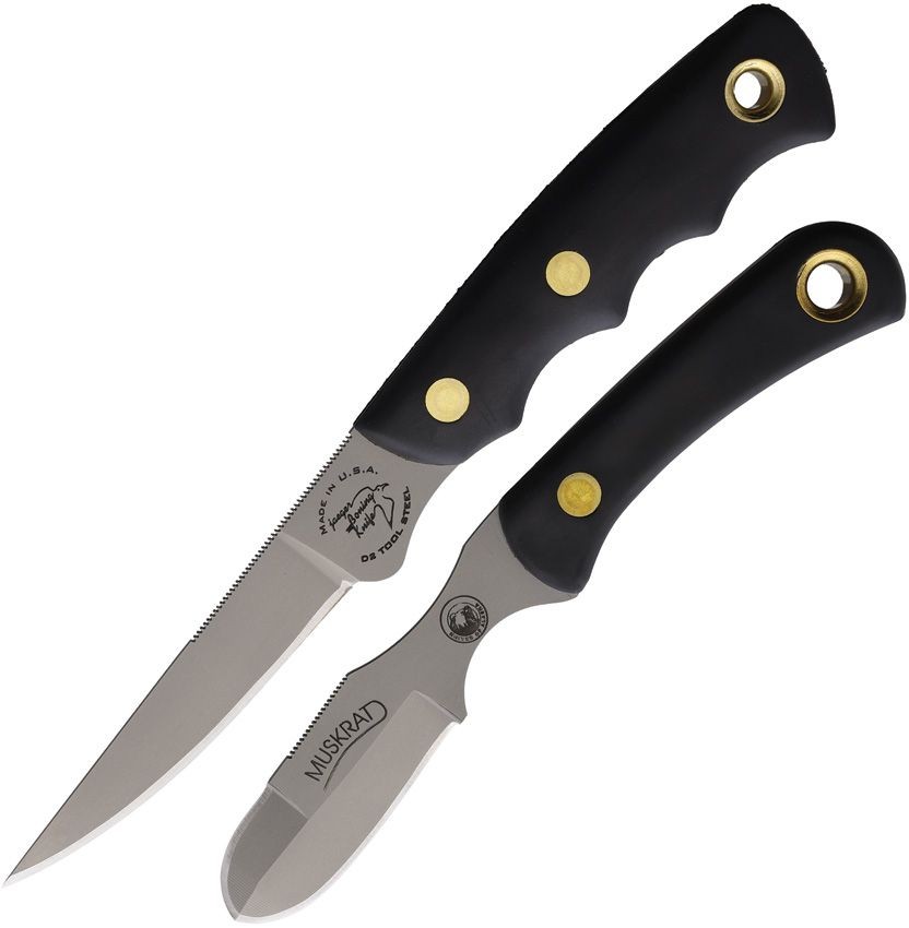 Knives Of Alaska Jaeger/Muskrat Combo Suregrip Fixed Blade