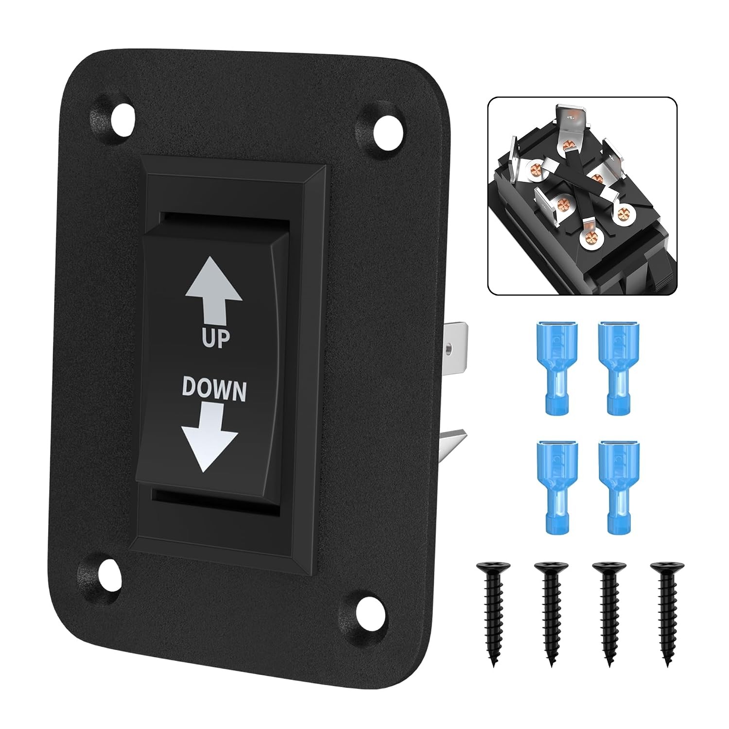 up down Momentary Reverse Polarity Switch 12V 30A DPDT Polarity Reversing Switch