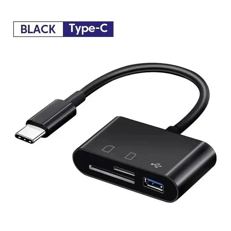 USB C SD Card Reader for iPhone Android Macbook Micro SD to Type C OTG Adapter